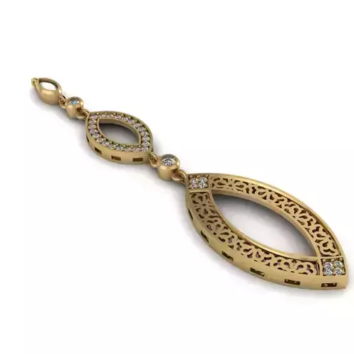 Lozenge pendant 3d model