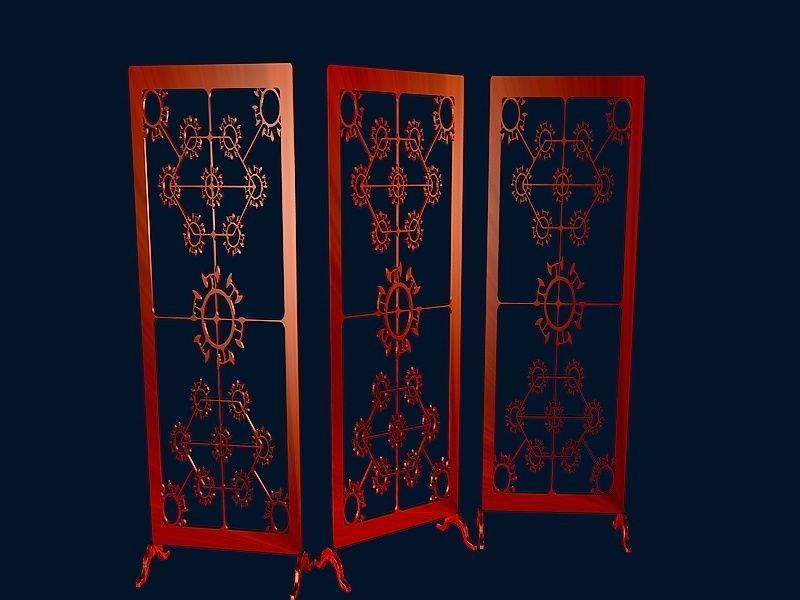 SEPERATOR metal screen 3D model_1