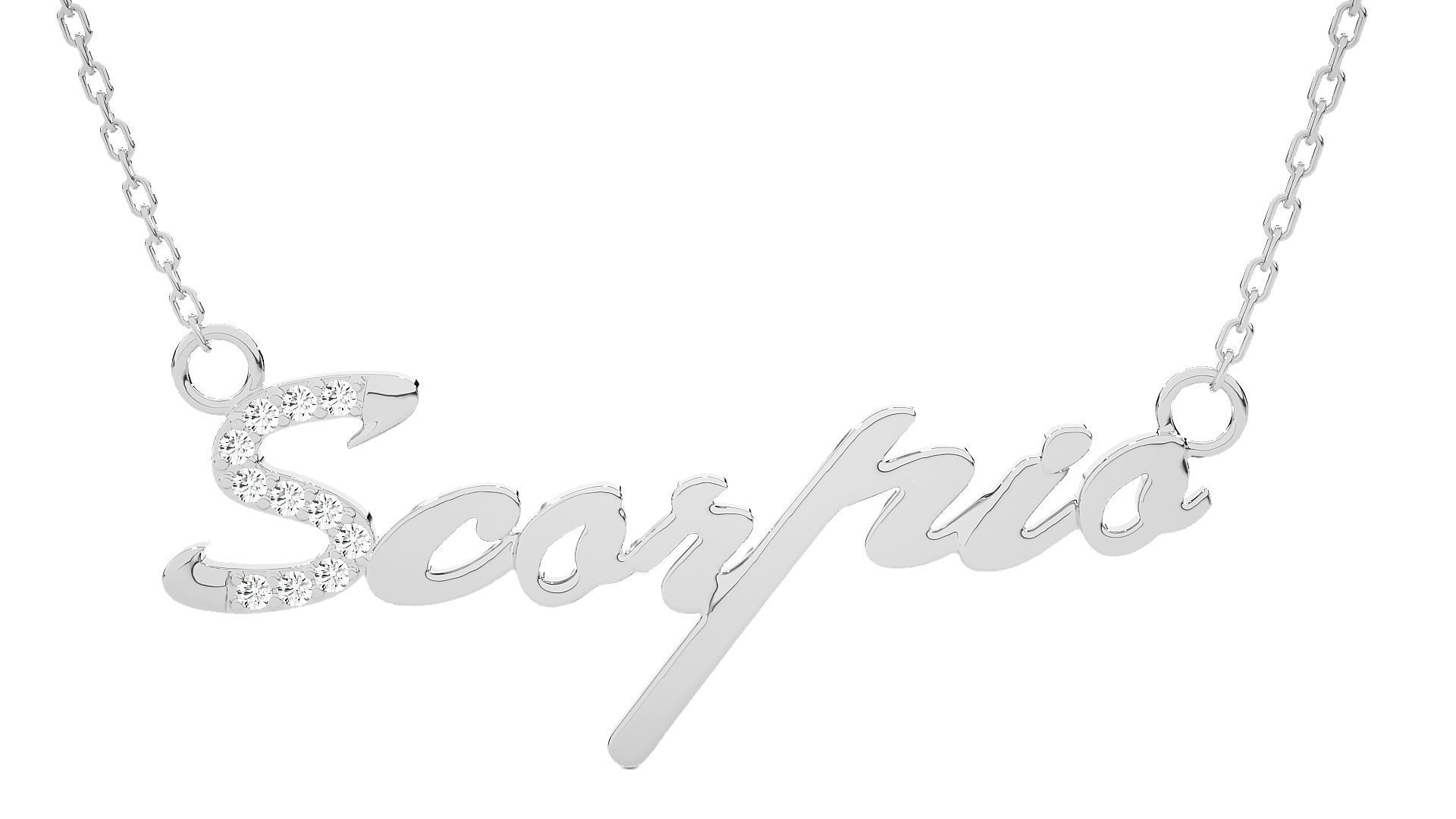 Scorpio Zodiac Pendant Necklace 3dm stl render detail 3D print model_4