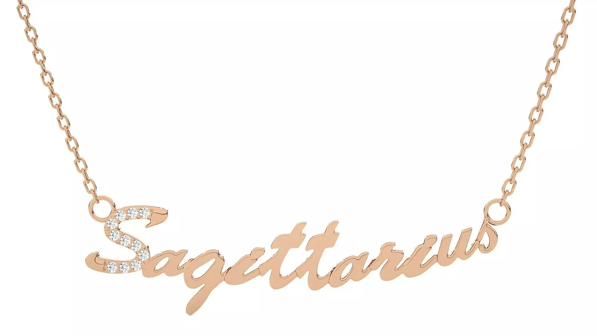 Sagittarius Zodiac Pendant Necklace 3dm stl render detail 3D print model_0