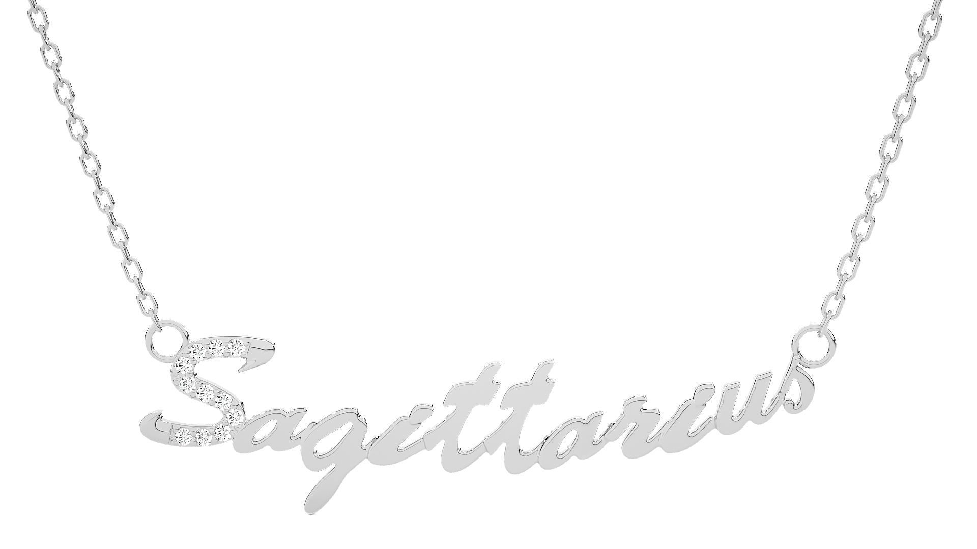 Sagittarius Zodiac Pendant Necklace 3dm stl render detail 3D print model_4