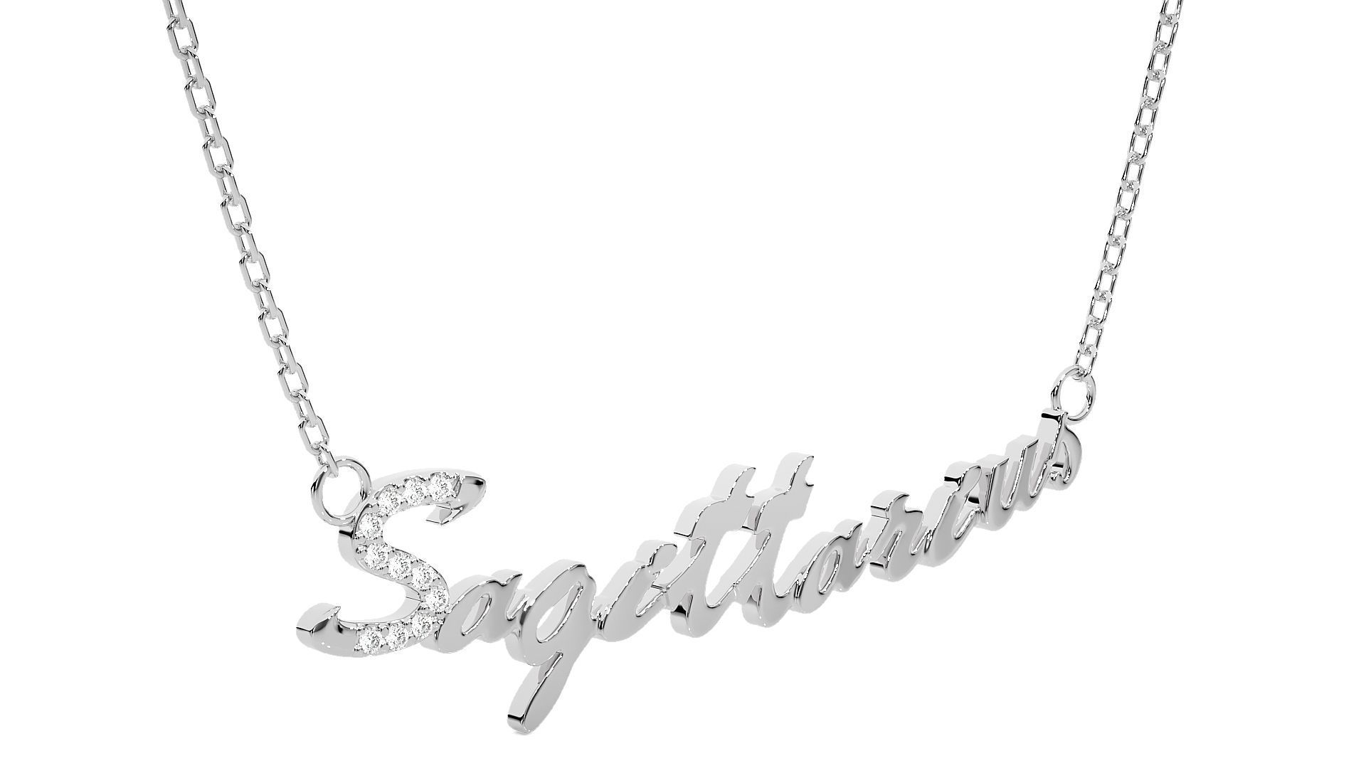 Sagittarius Zodiac Pendant Necklace 3dm stl render detail 3D print model_5