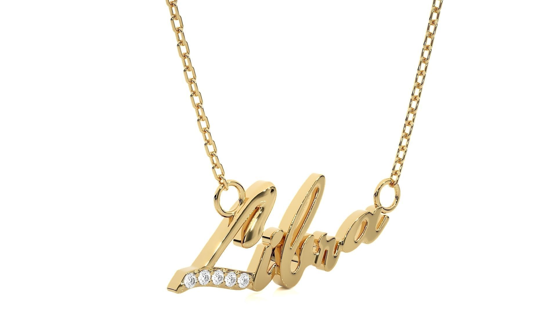 Libra Zodiac Pendant Necklace 3dm stl render detail 3D print model_9