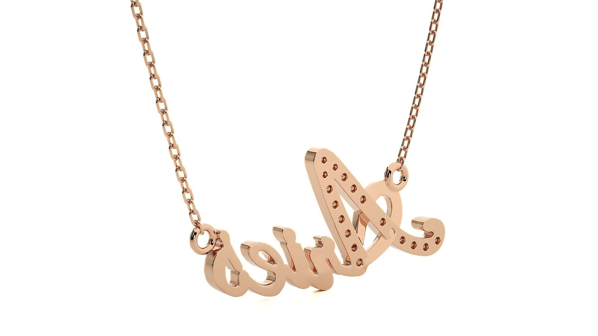 Aries Zodiac Pendant Necklace 3dm stl render detail 3D print model_3