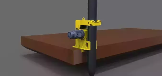 Type A anchor post for work platform or pontoon