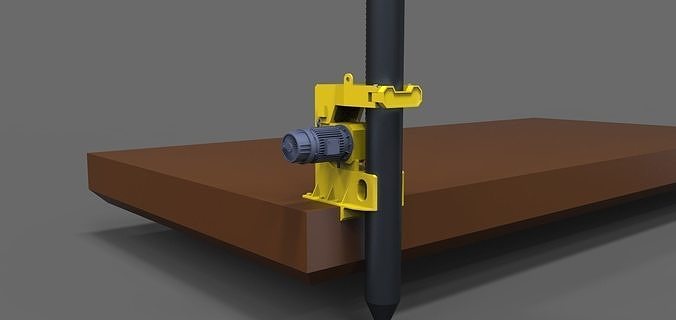 Type A anchor post for work platform or pontoon 3D print model