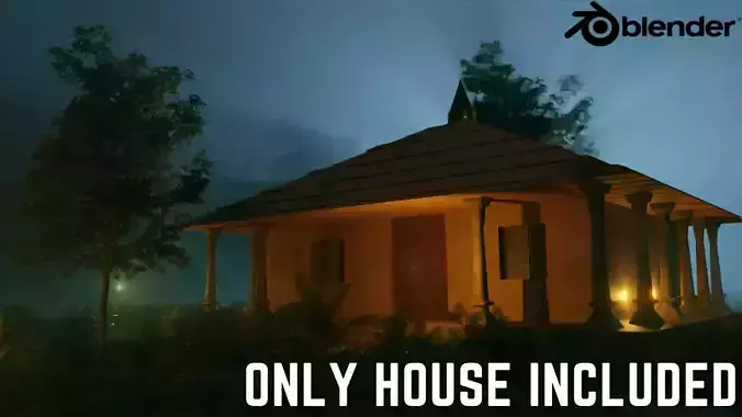 Medieval House Asset 3D model created using blender-Pack 1-10