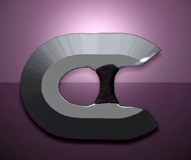 handrazor letter c Free 3D model