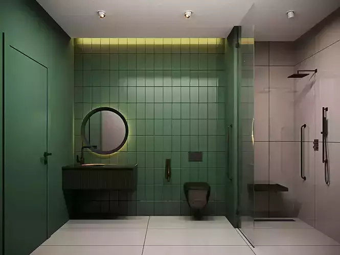 Accessible Wheelchair Bathroom 