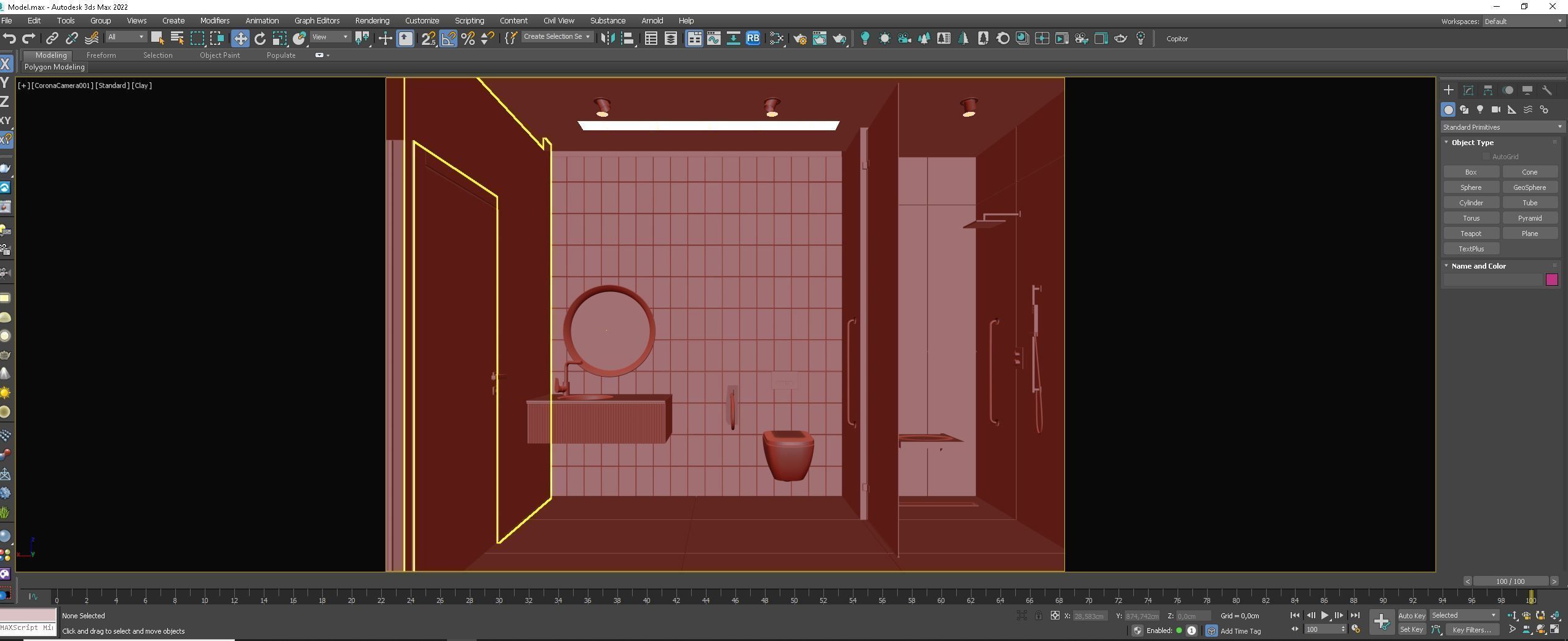 Accessible Wheelchair Bathroom 3D model | CGTrader