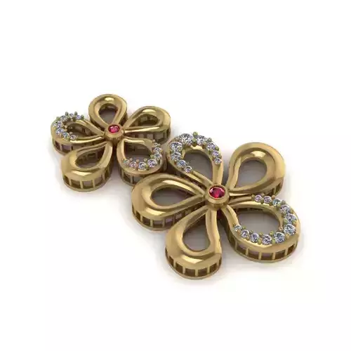 Flower pendant 3d model