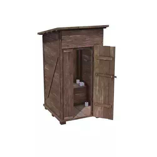 Wooden toilet