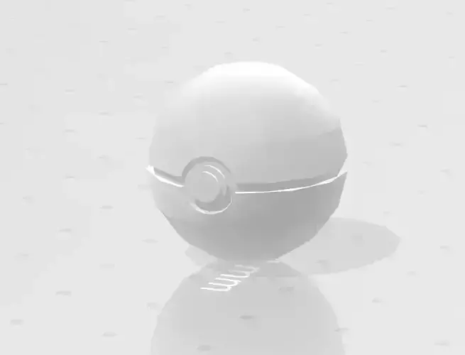 Pokeball 3D model egg
