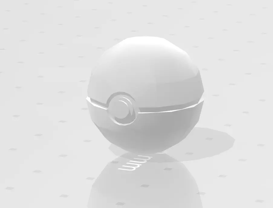 Pokeball 3D model egg 3D print model_0