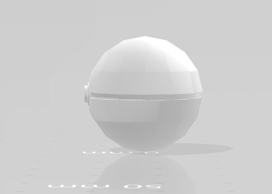 Pokeball 3D model egg 3D print model_1