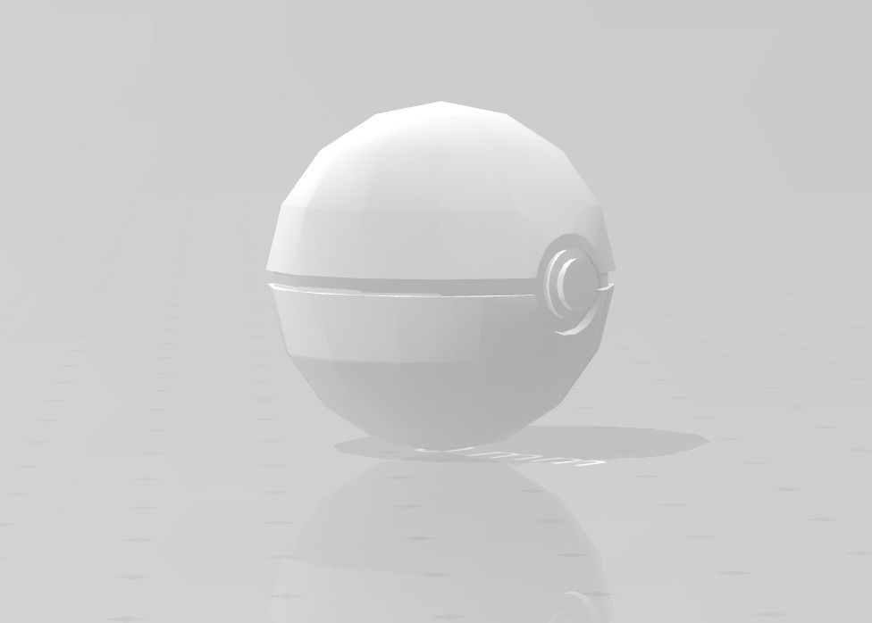Pokeball 3D model egg 3D print model_4