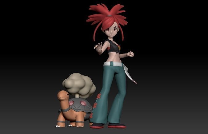 Pokemon Gym Leader Flannery 3D print model