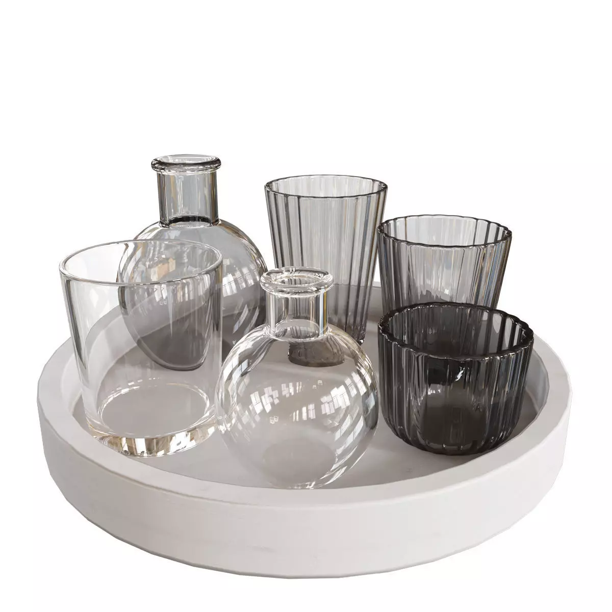 Lehome V1330 Vases on Stand Set 3D model_0