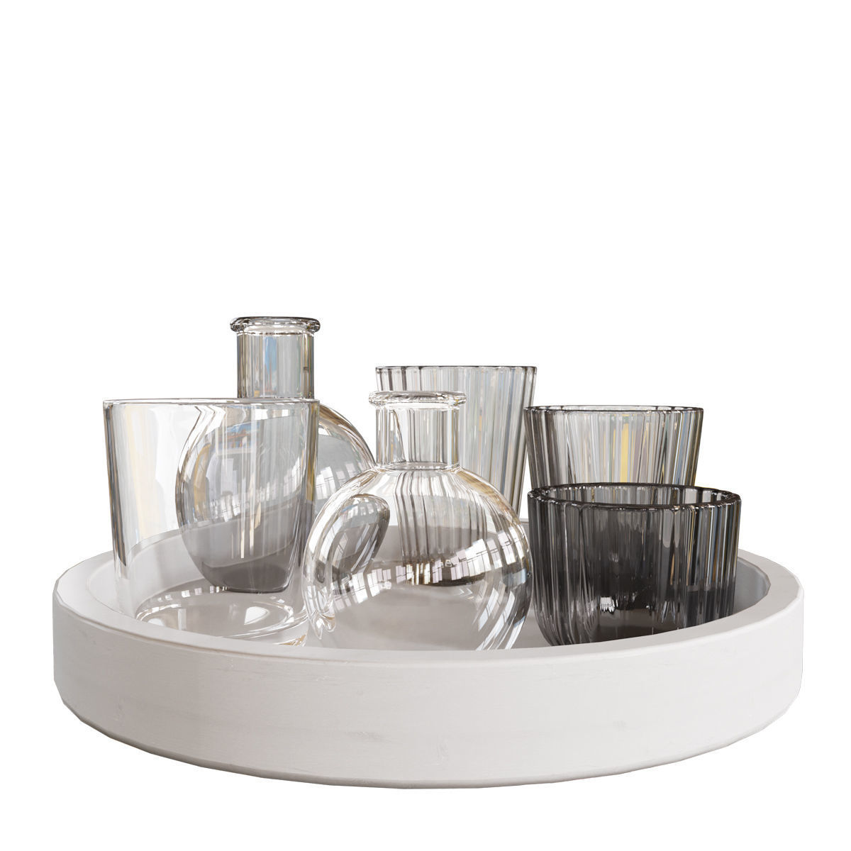 Lehome V1330 Vases on Stand Set 3D model_1