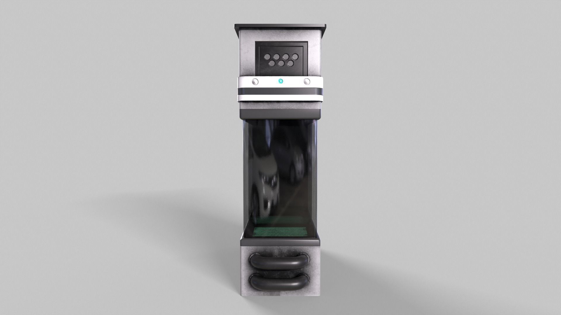 Sci-Fi Aquarium Low-poly 3D model_16