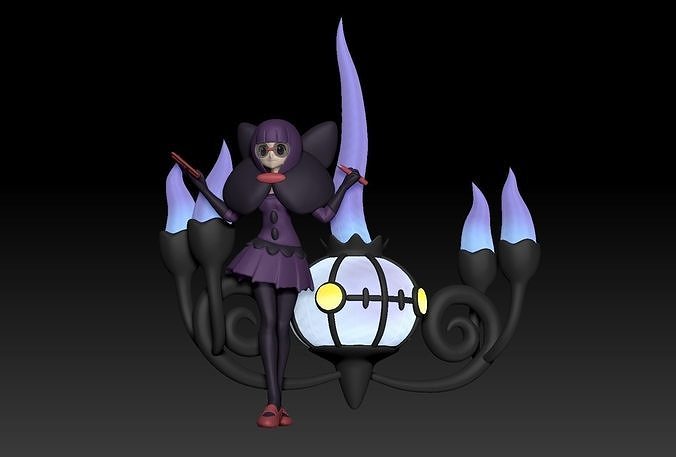 Pokemon Elite Four Shauntal 3D print model