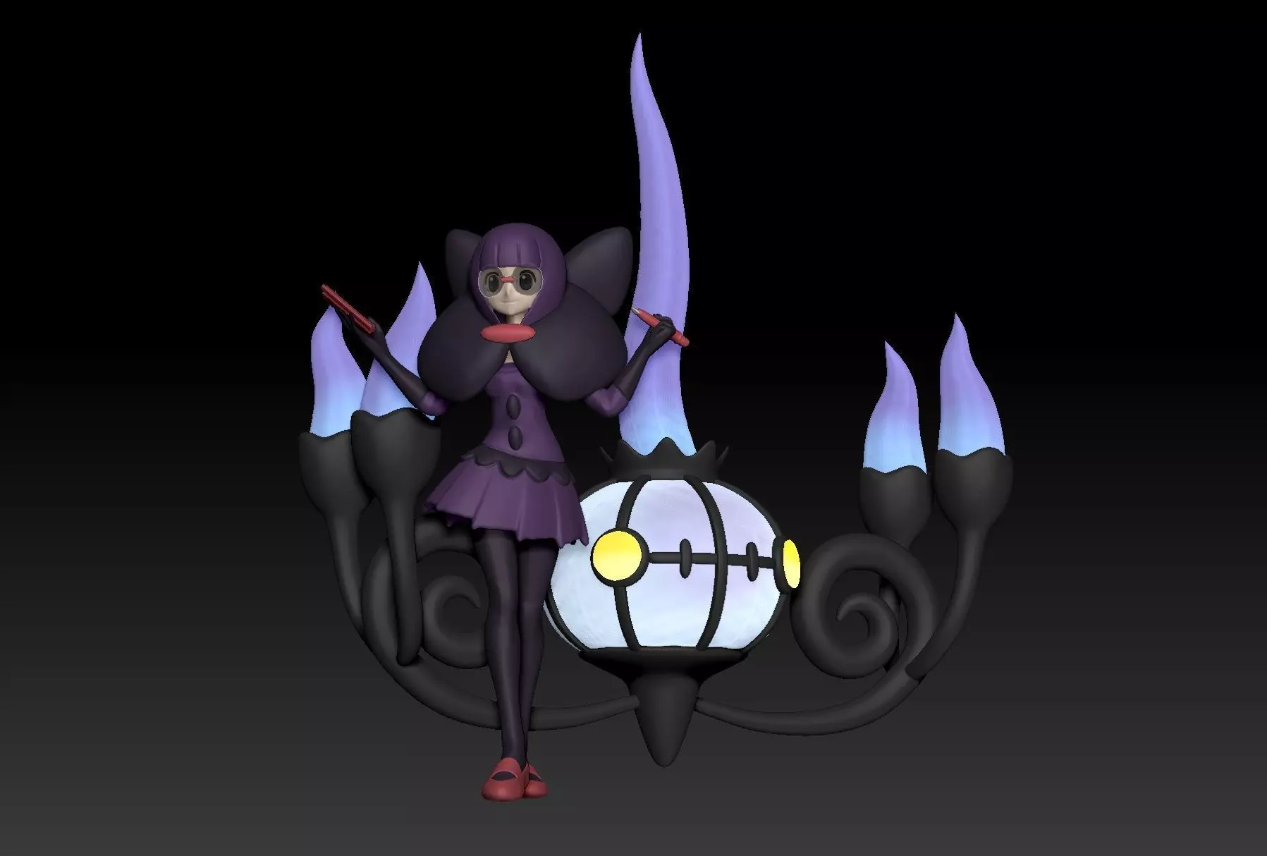 Pokemon Elite Four Shauntal 3D print model_0
