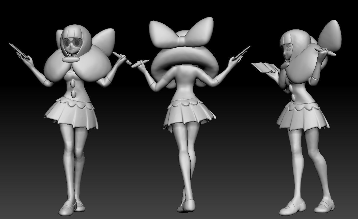 Pokemon Elite Four Shauntal 3D print model_3