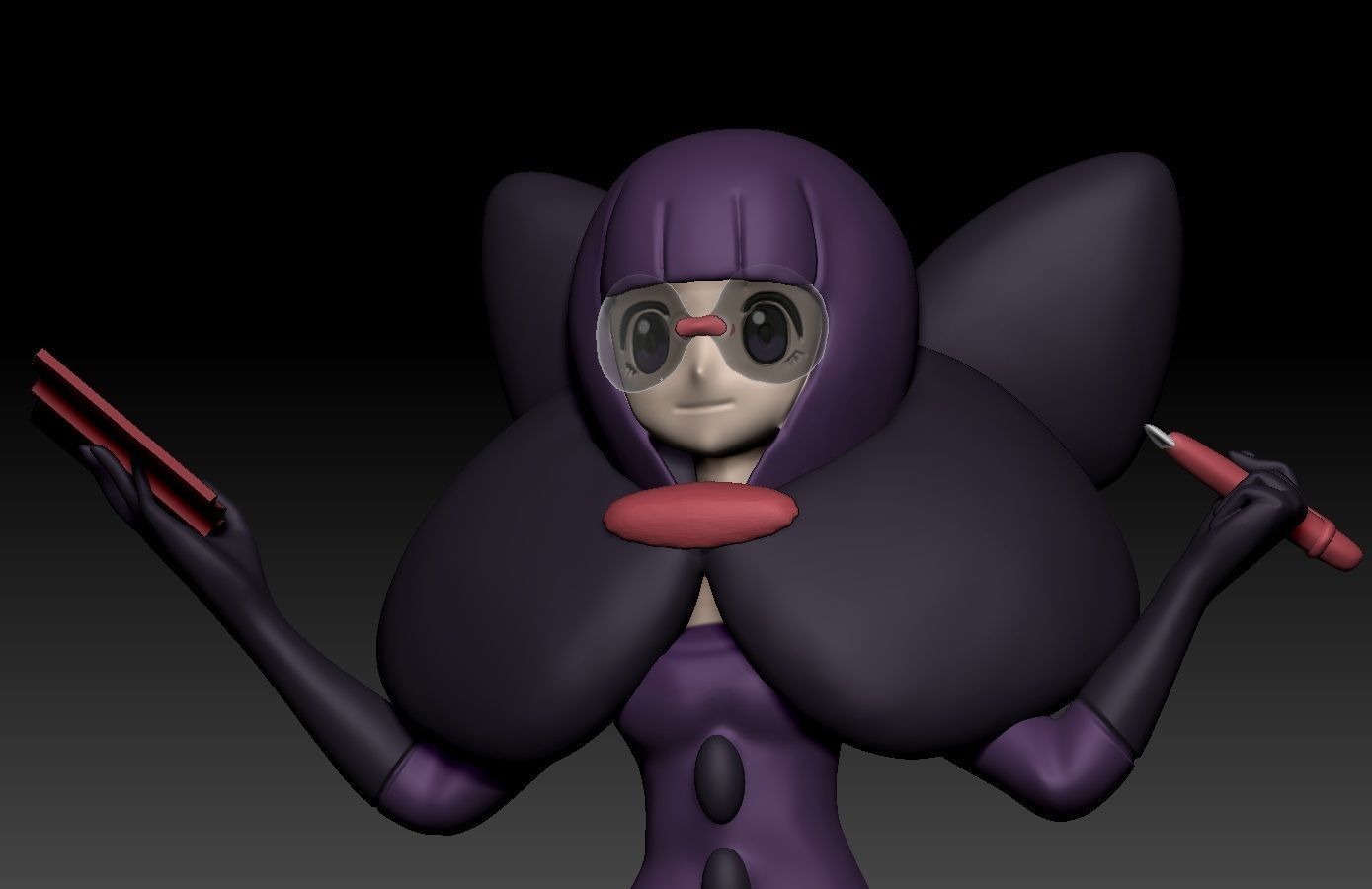 Pokemon Elite Four Shauntal 3D print model_2