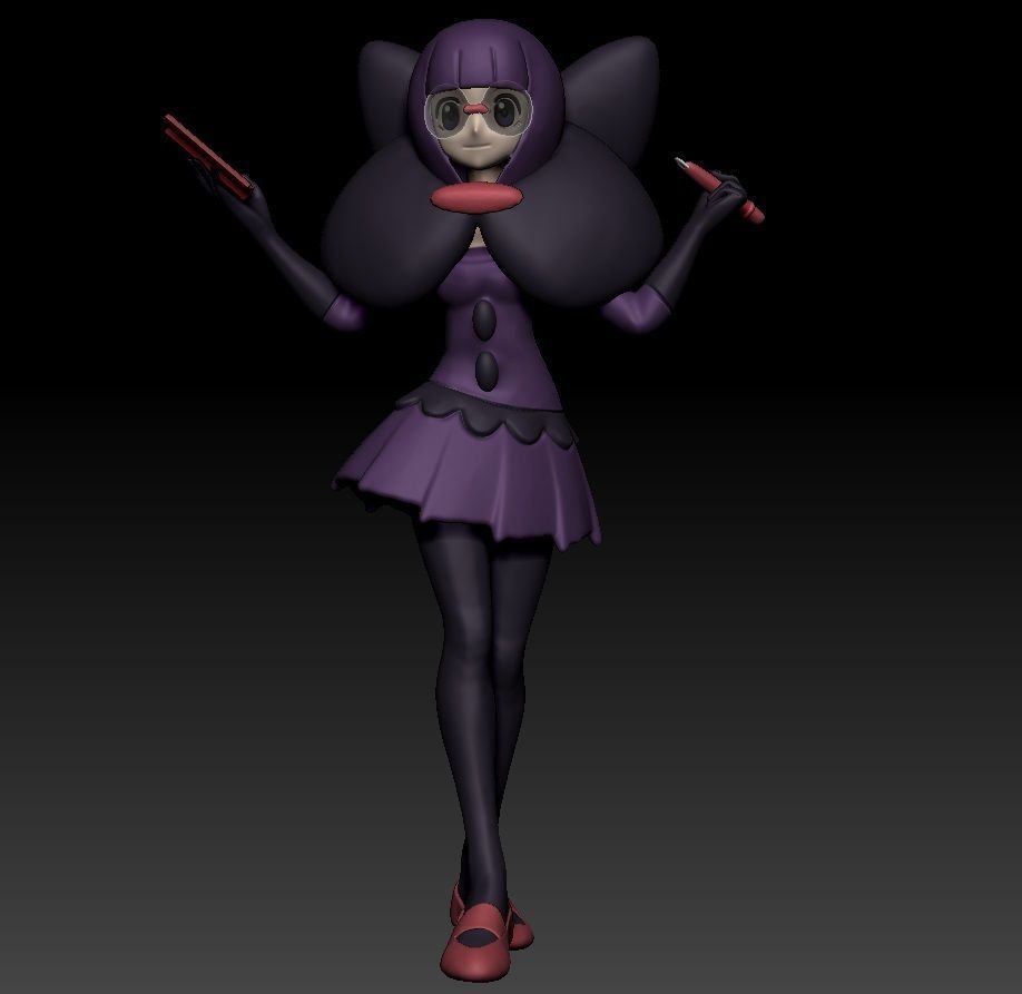 Pokemon Elite Four Shauntal 3D print model_1