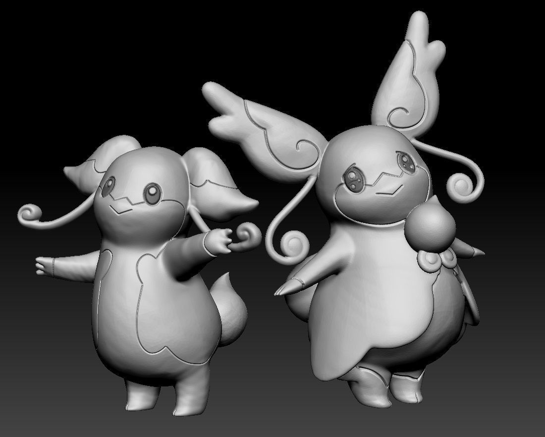 Pokemon Audino MegaAudino 3D print model_1