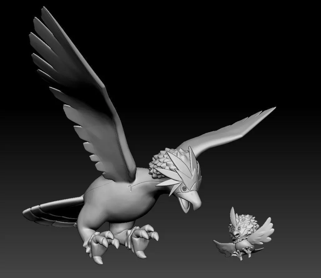 Pokemon Rufflet Braviary 3D print model