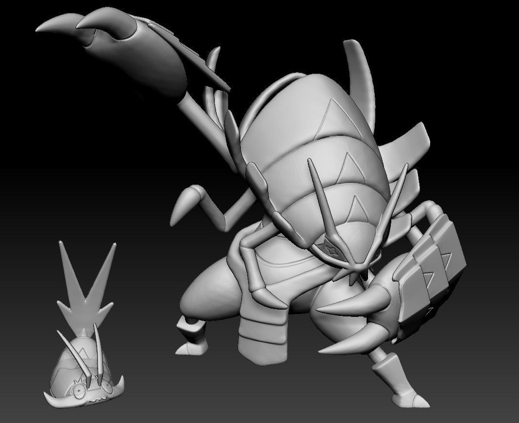 Pokemon Wimpod Golisopod 3D print model_1