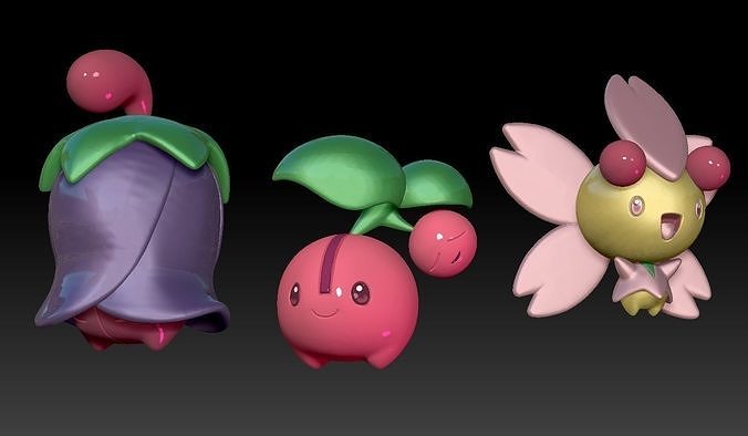 Pokemon Cherubi Cherrim 3D print model