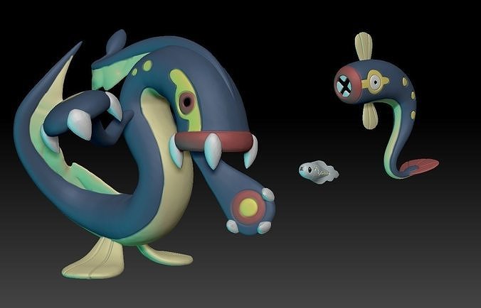 Pokemon Tynamo Eelektrik Eelektross 3D print model