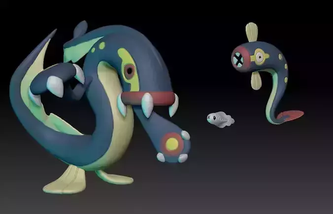 Pokemon Tynamo Eelektrik Eelektross