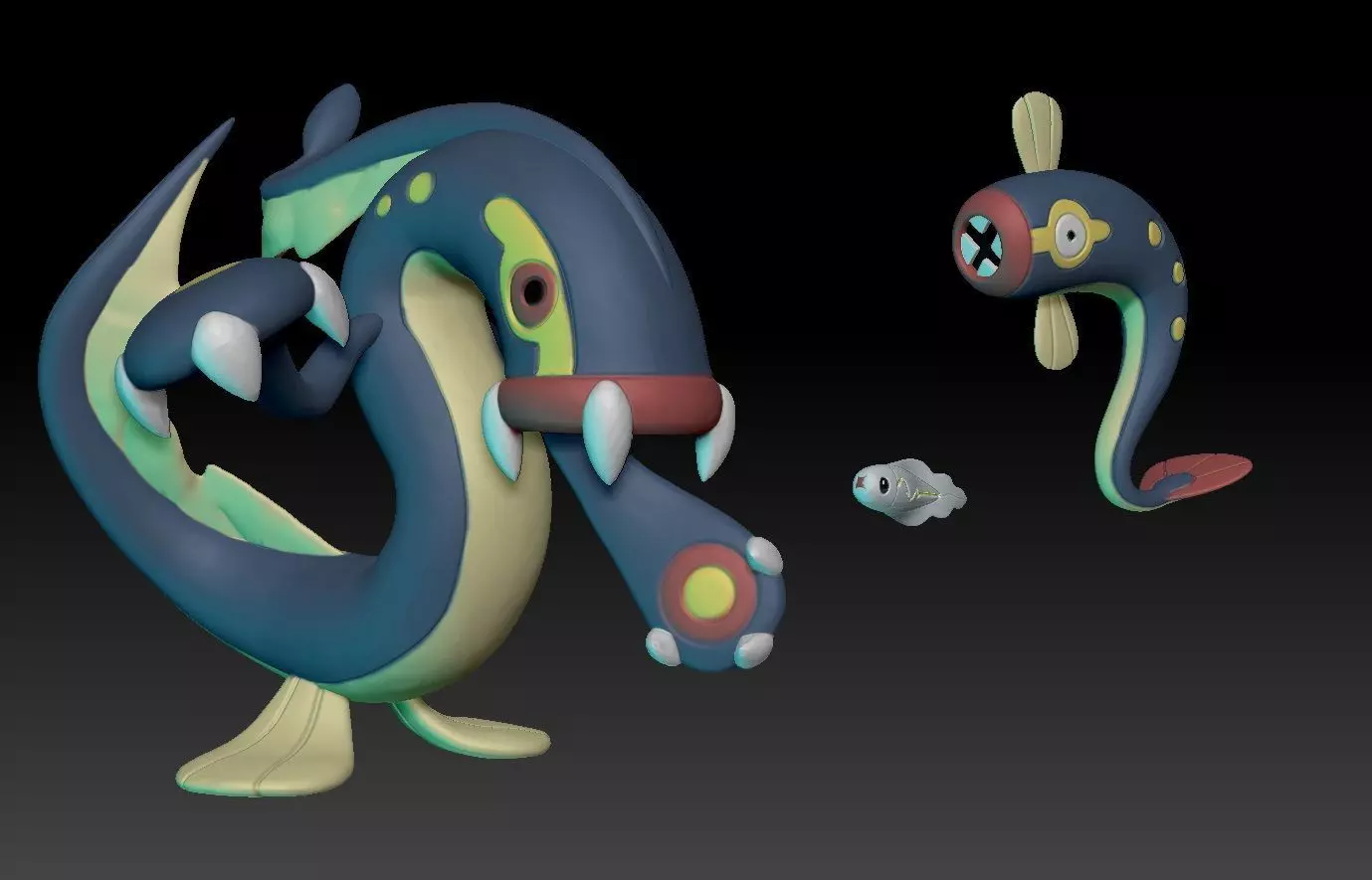 Pokemon Tynamo Eelektrik Eelektross 3D print model_0