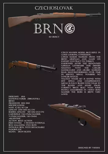 BRNO rifle 3D model