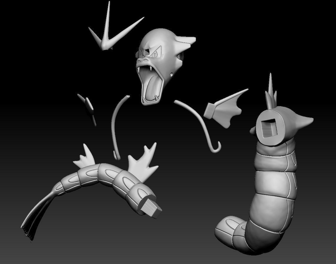 Pokemon Magikarp Gyarados Mega Evolution 3D print model_1