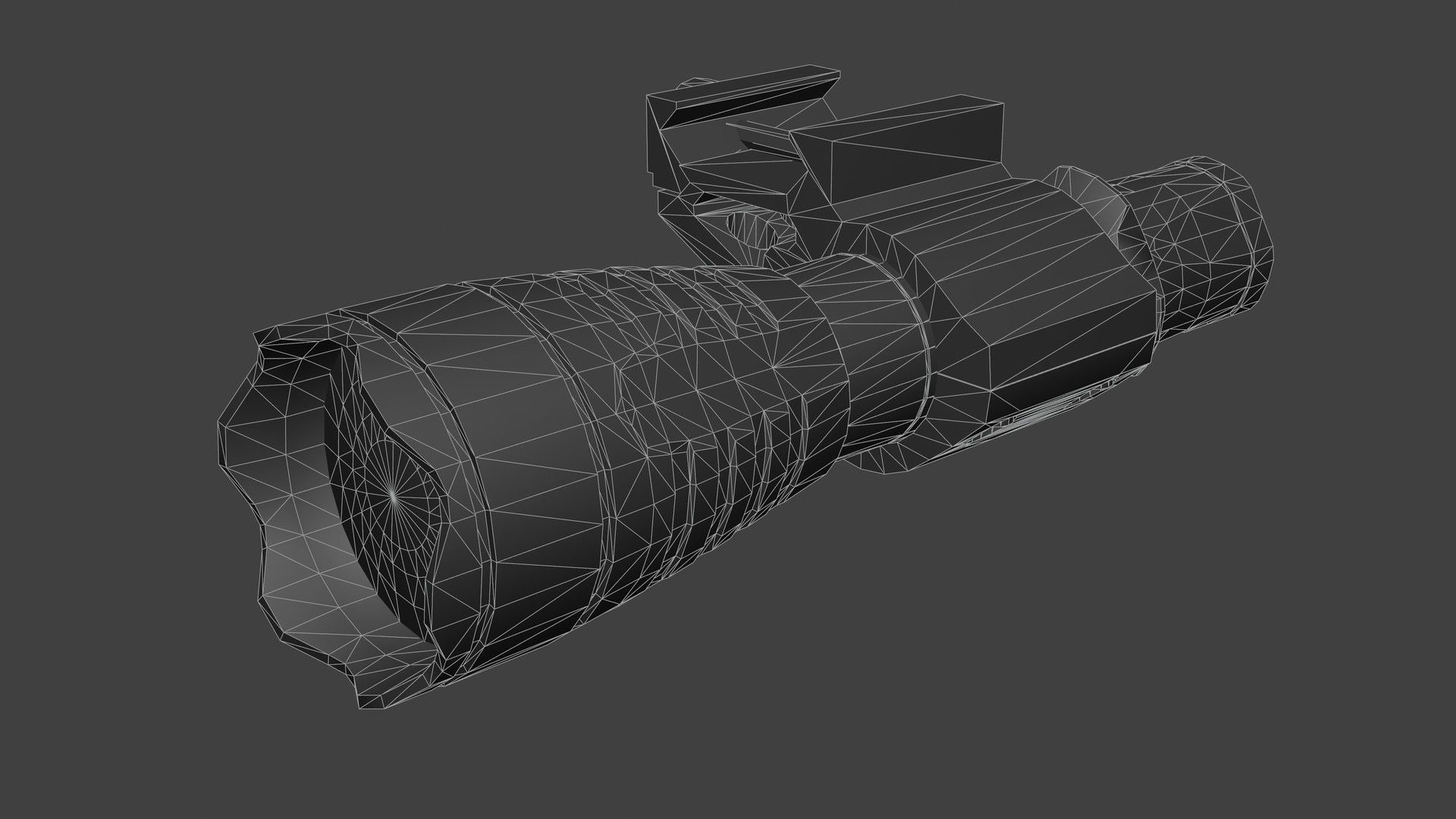 Armytek Predator Pro xhp35 flashlight Low-poly 3D model_6