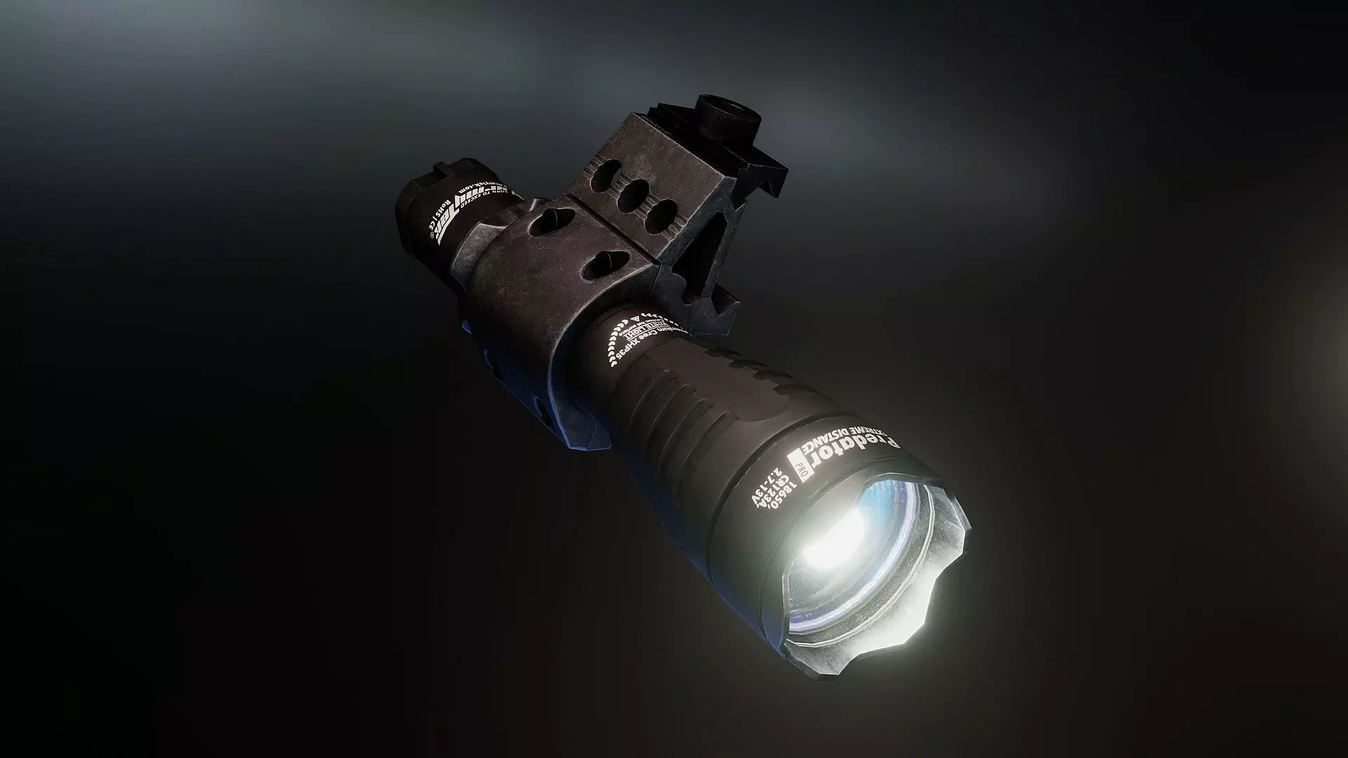 Armytek Predator Pro xhp35 flashlight Low-poly 3D model_0