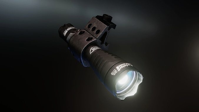 Armytek Predator Pro xhp35 flashlight Low-poly 3D model