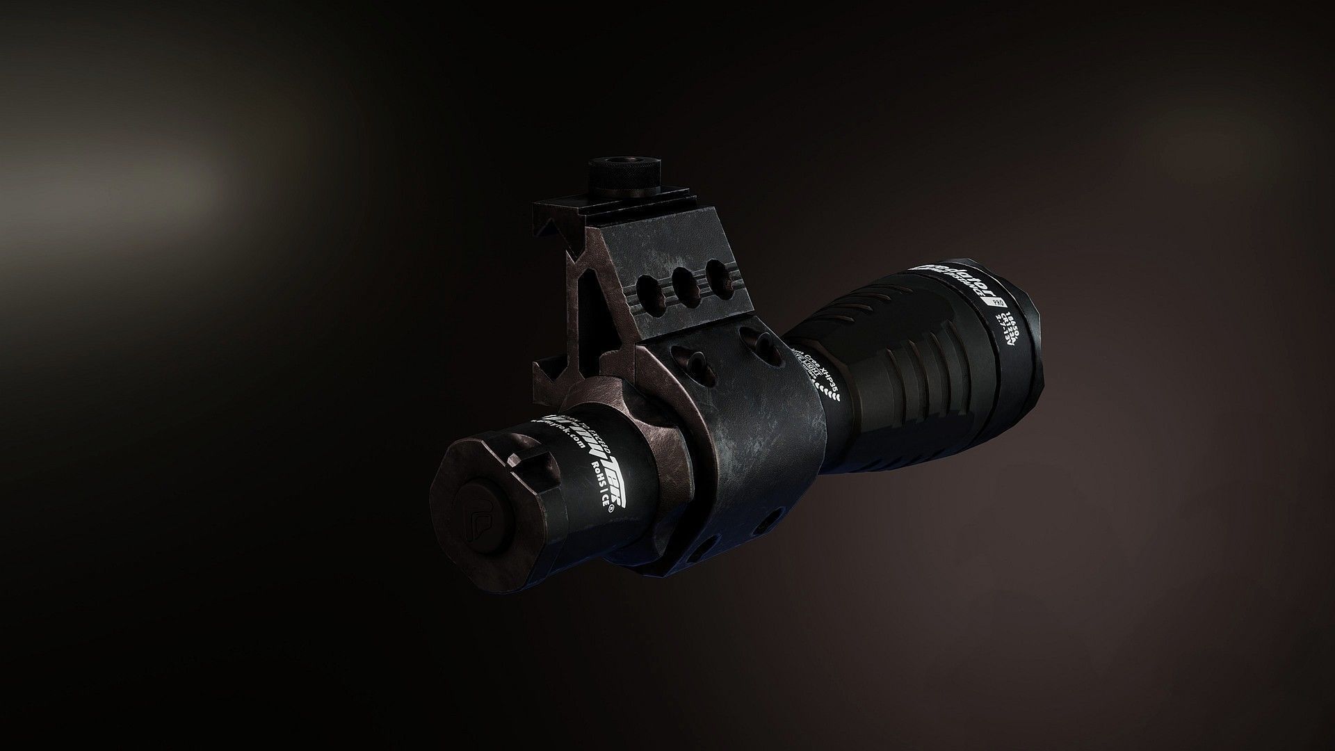 Armytek Predator Pro xhp35 flashlight Low-poly 3D model_5