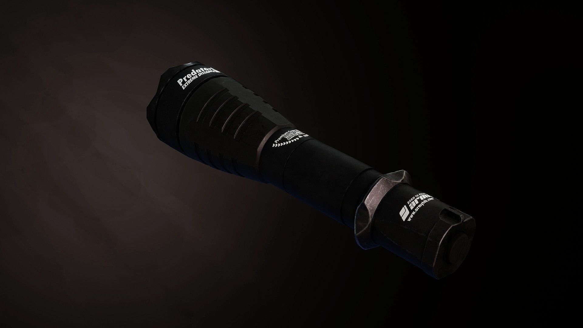 Armytek Predator Pro xhp35 flashlight Low-poly 3D model_3