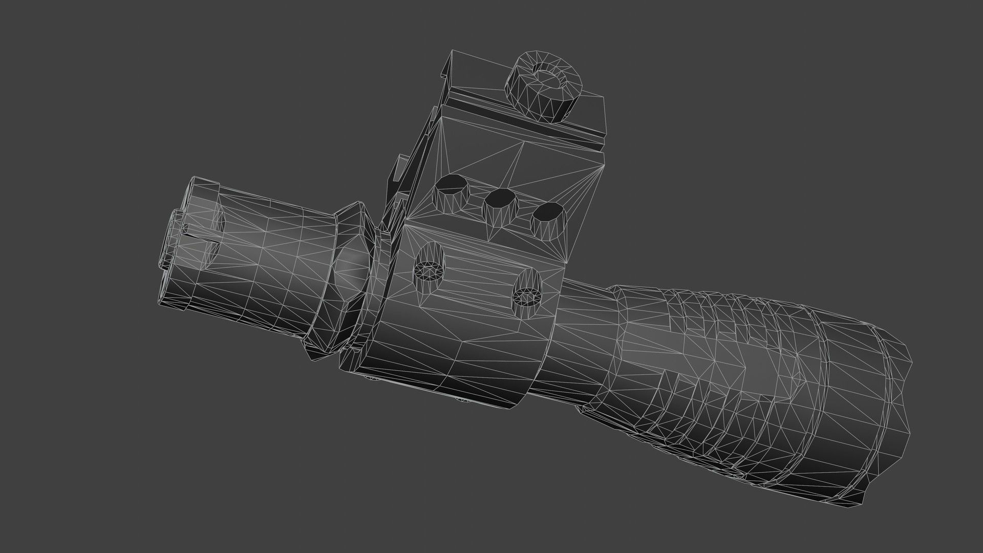 Armytek Predator Pro xhp35 flashlight Low-poly 3D model_7