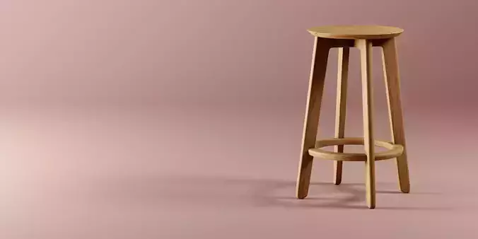 Bar stool - 1-3 Stool By Zeitraum - Replica