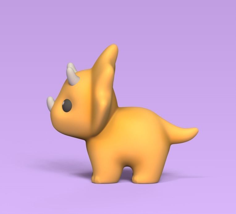 Little Triceratops 3D print model_2