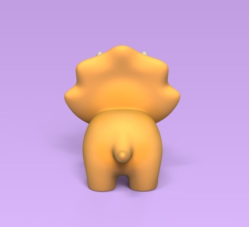Little Triceratops 3D print model_3