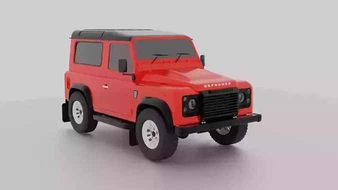 Range Rover defender 3d model  with textures Suv 3d model 