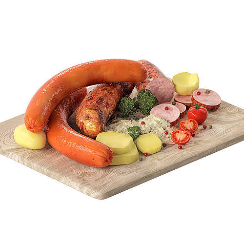 food set design 3D model 2