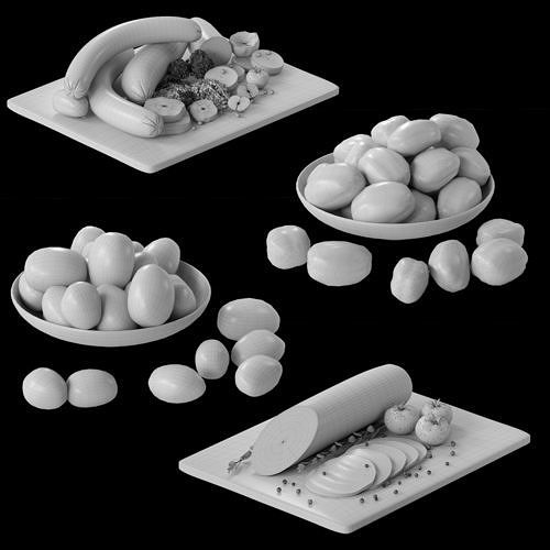 food set design 3D model 6